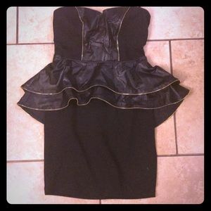 Bebe black sweetheart dress